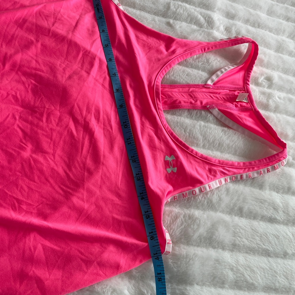 Under Armour Women's Bright Pink Heat Gear Tank Top - Picture 7 of 12